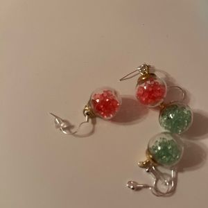 Sterling silver bulb earrings